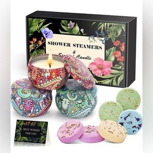Shower steamers and candle set
